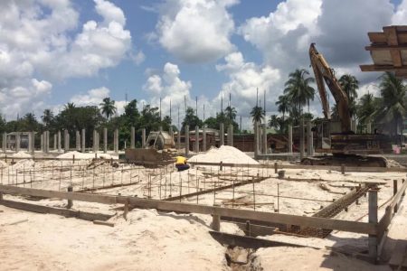 The dormitories under construction in 2019 (Department of Public Information photo) 