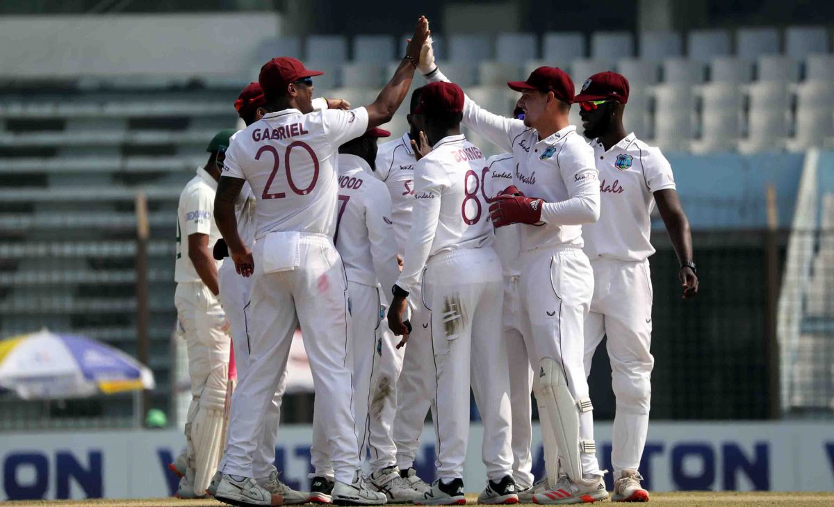 The West Indies team claimed five Bangladesh wickets yesterday but at 242-5 no team could claim the advantage after the first day of the first test yesterday.
