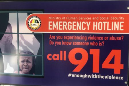 One of the 914 hotline’s billboard
