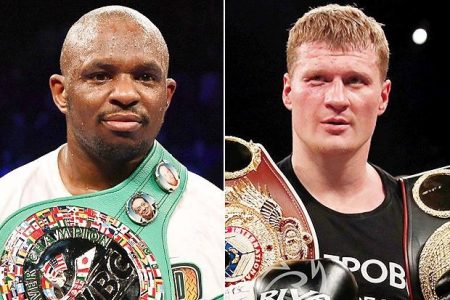 Dillian Whyte and  Alexander Povetkin

