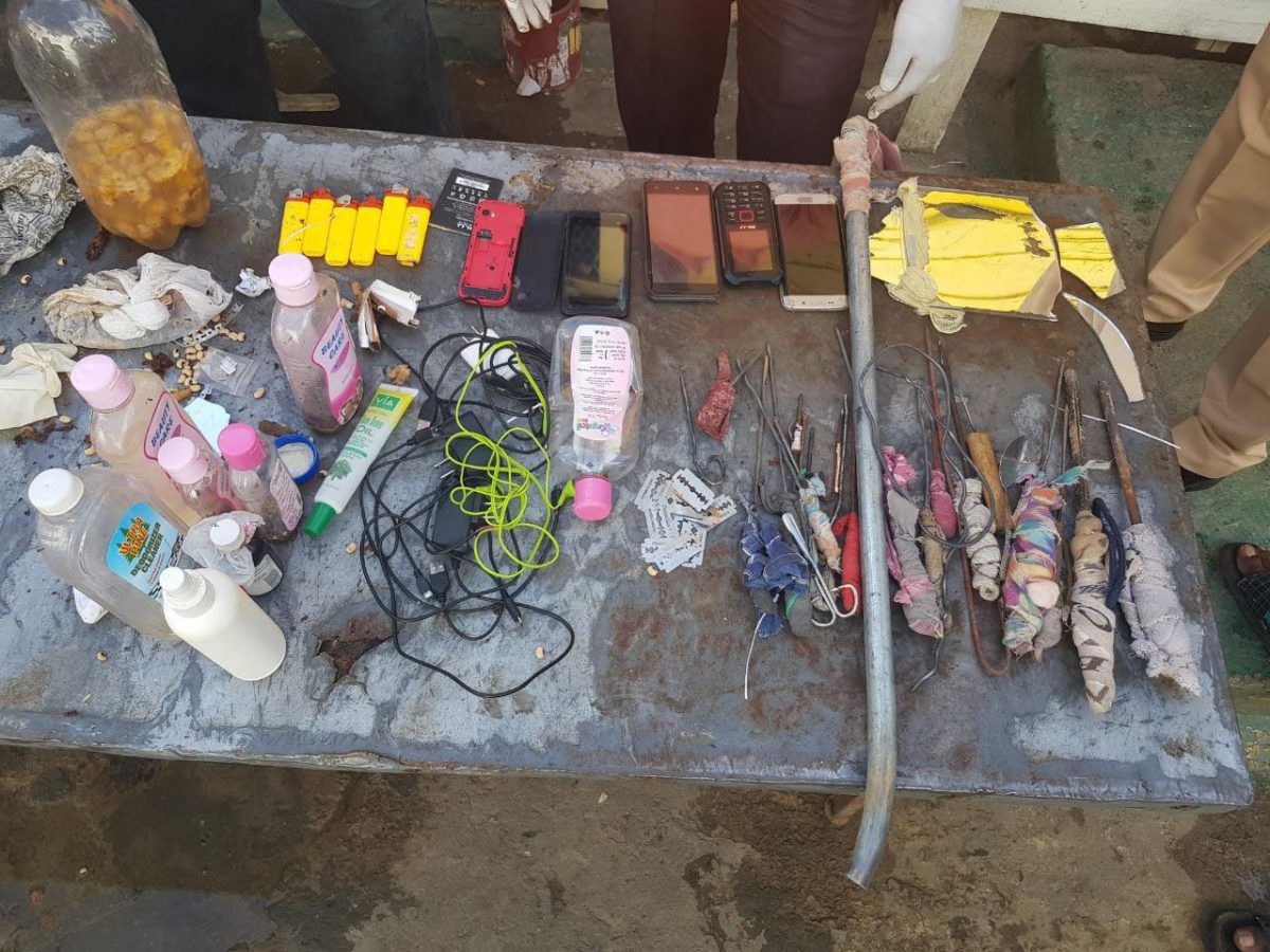 Some of the items that were seized.
