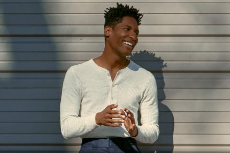 Jon Batiste poses in unknown location in this photograph obtained by Reuters on March 26, 2021. (Louis Browne/Handout via REUTERS)