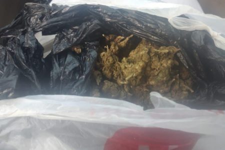 The suspected cannabis that was found