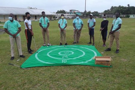 Some of the participants of the first ever local Inter-Schools golf championships.