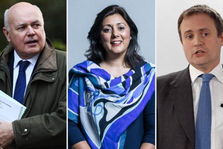 Getty Images/UK Parliament/PA MediaIain Duncan Smith, Nusrat Ghani and Tom Tugendhat have been banned from entering China