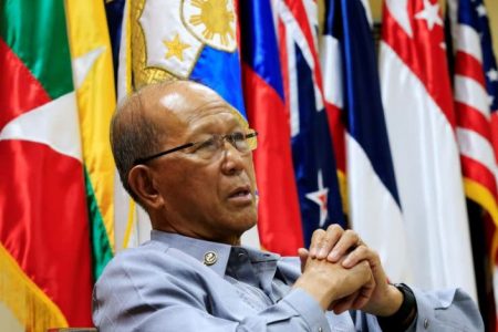 Defence minister Delfin Lorenzana