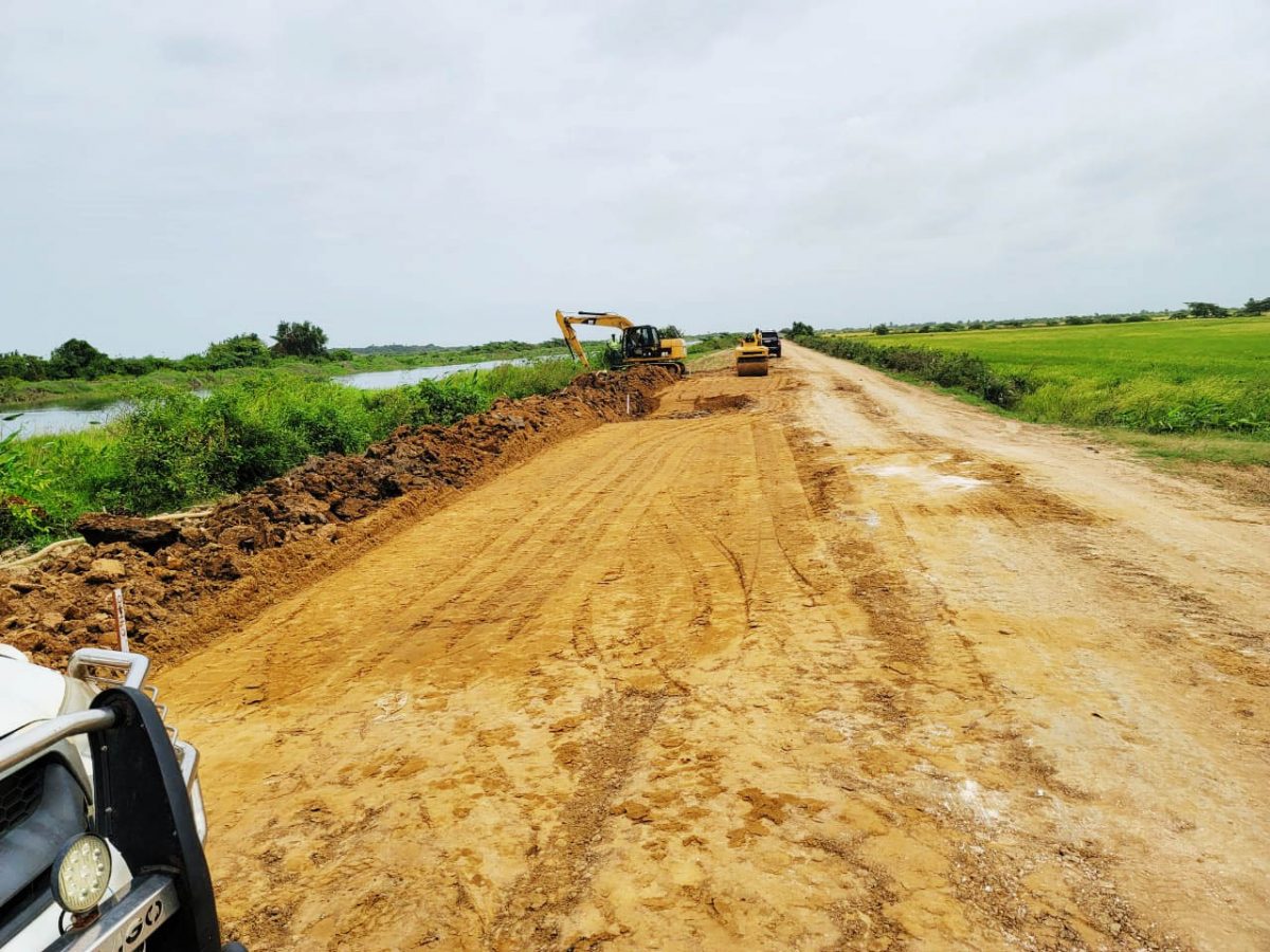 The main access road (Ministry of Agriculture photo)