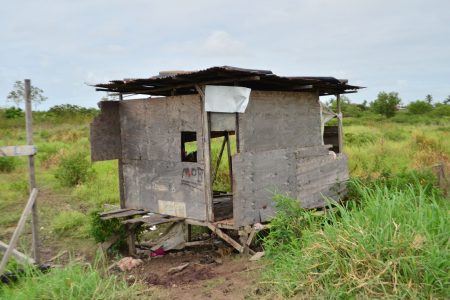 The shack where the shooting occurred