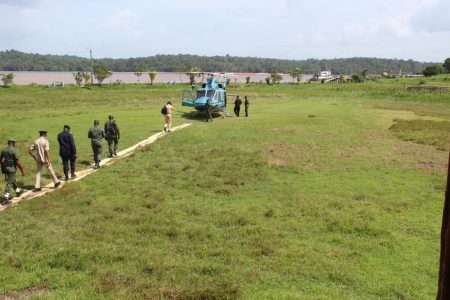 Joint Services at Mazaruni (Police photo)