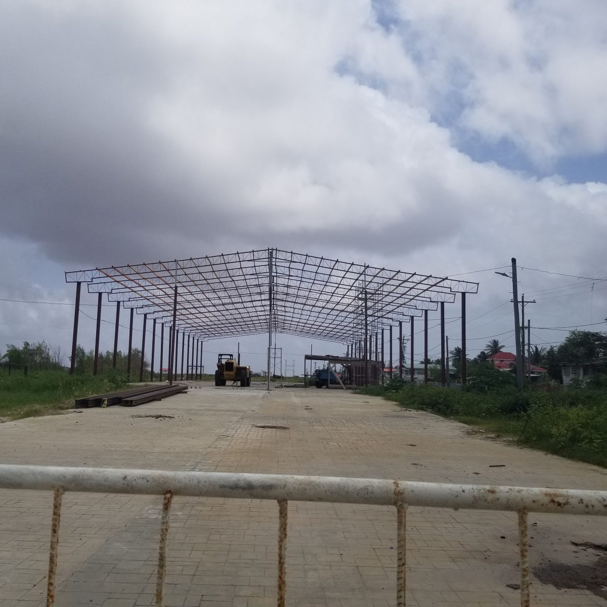 A structure erected on the land at Company Path by Afraz Mohamed