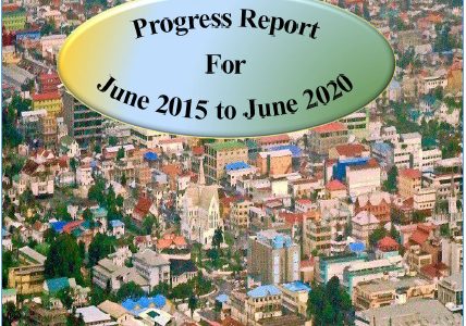 The Cover of a Guyana Revenue Authority Progress Report compiled by Commissioner-General Godfrey Statia