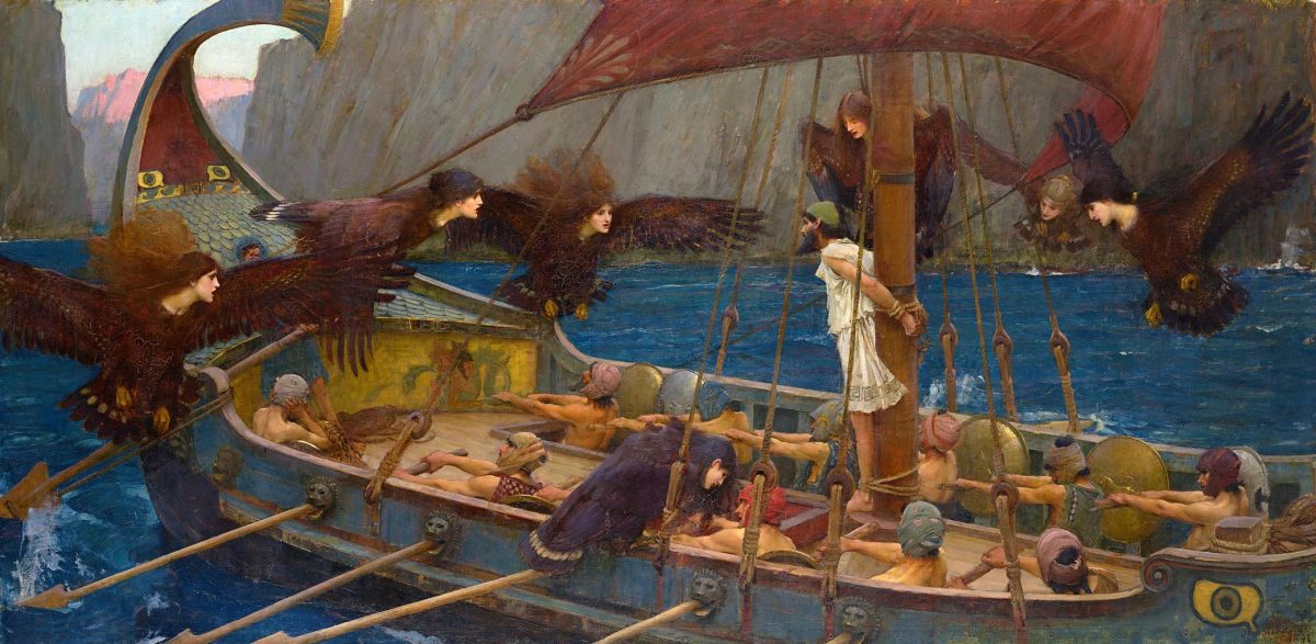 Ulysses and the Sirens by John William Waterhouse, 1891 (Google Arts & Culture) 