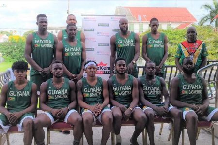 Guyana Senior Men’s Basketball Team which will compete in the FIBA World Cup 2023 Pre-Qualifiers.