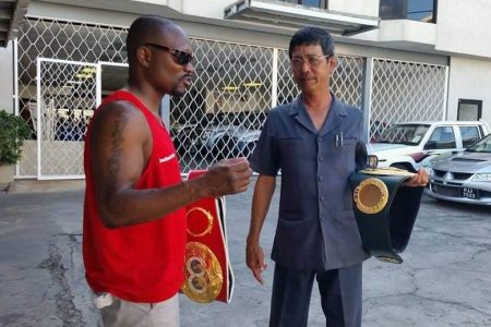 FLASHBACK! The late Colin Ming was a mentor to Gairy Sinclair early in his boxing career.