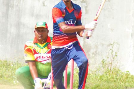 Brian Mangar notched up the first  ton of the tournament.