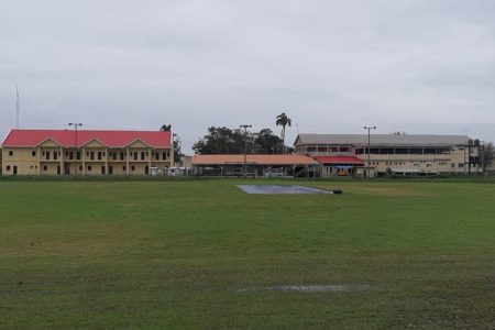 The covers did not come off at Police Ground on the second day