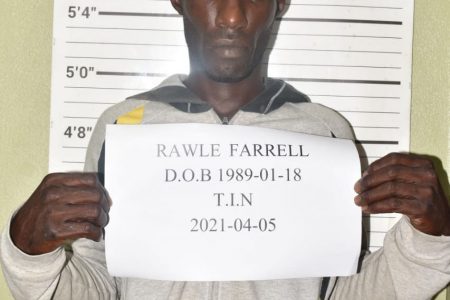 Rawle Farrell (Photo Credit Customs Anti-Narcotic Unit)