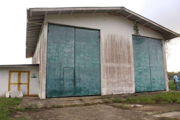 The seed paddy facility at Lesbeholden, Black Bush Polder. 