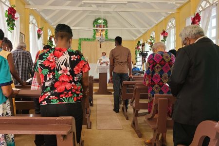 A thanksgiving service was held yesterday to mark the 100th anniversary of the establishment of the Dharm Shala home for the indigent. (Ministry of Public Works photo) 