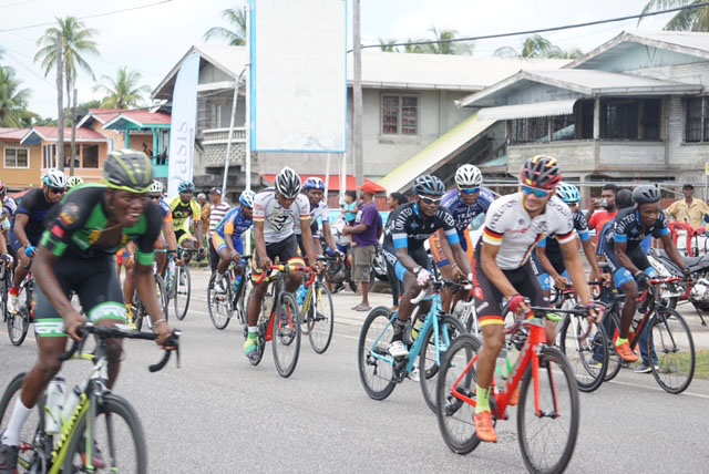 The Independence Three-Stage Road Race, Guyana’s premier and longest tenured cycling event, rolls off tomorrow morning in Berbice (Orlando Charles photo)
