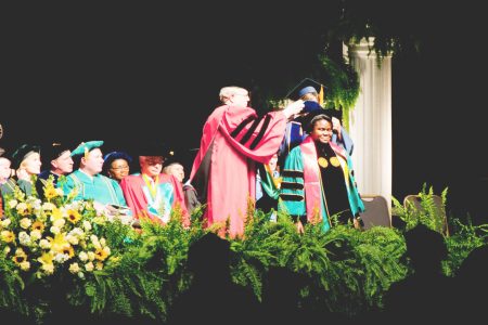 Dr Fox at her doctoral graduation in 2011