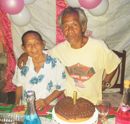 Antonia Henry (left) and Rodwell Jerome during happier times