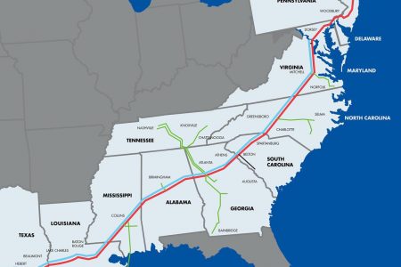 Colonial Pipeline system map