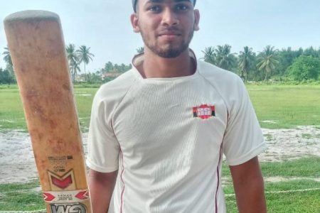 Bacchus Bulls’ Under-19, Kamesh Lall stroked 125