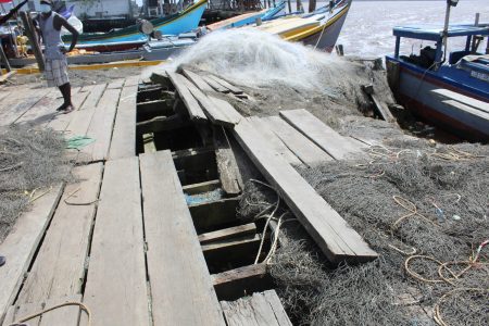 A decrepit part of the wharf