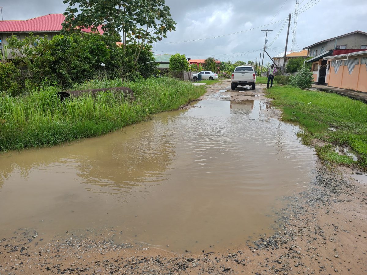 A section of road to be rehabilitated (Ministry of Public Works photo)