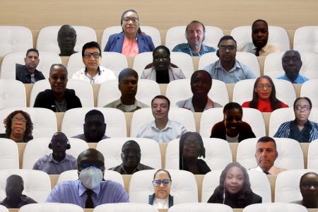 A composite of the attendees at the event