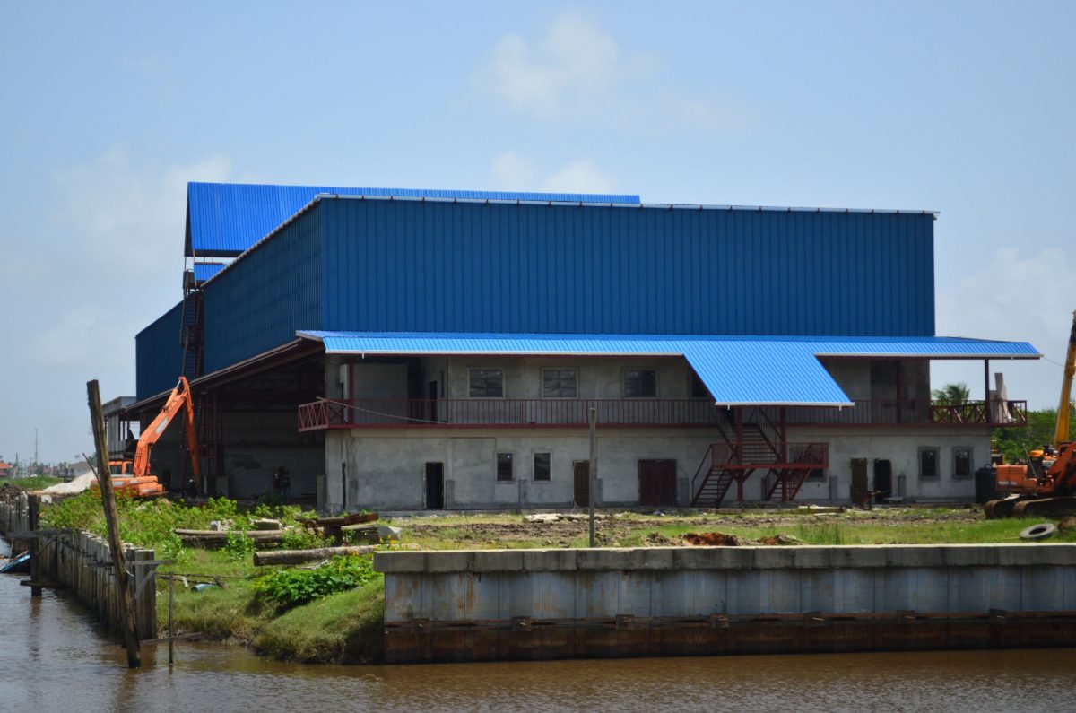 The partially completed Lusignan Heliport and HUET/BOSIET and Polytechnic Training Centre 