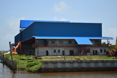 The partially completed Lusignan Heliport and HUET/BOSIET and Polytechnic Training Centre 