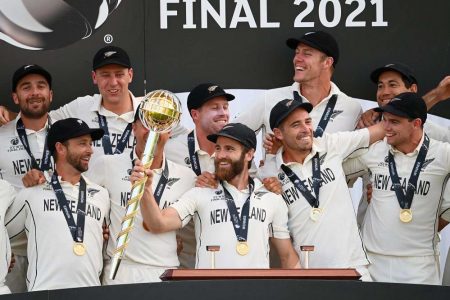 Kane Williamson and other members of the victorious New Zealand team bask in the euphoria of their title triumph.