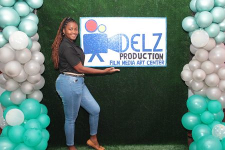 Delleana Anderson at the launch of her film center.