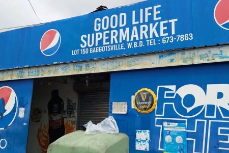 The Good Life Supermarket at Bagotville, WBD where the fire occurred. 