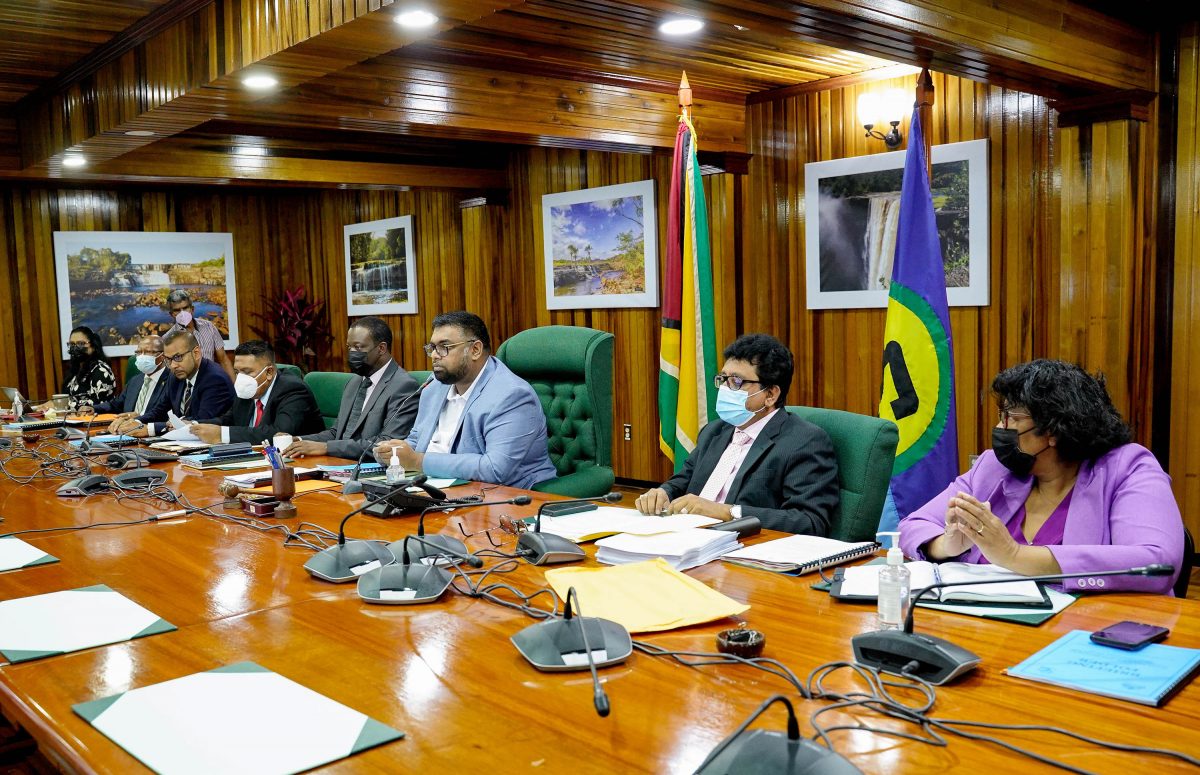 The Guyana team (Office of the President photo)