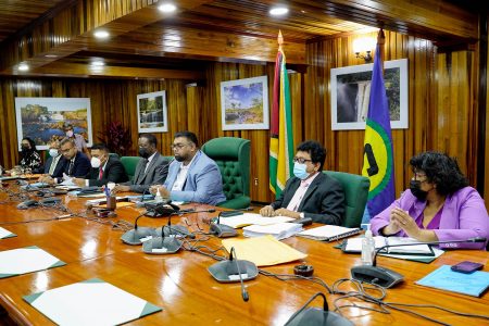 The Guyana team (Office of the President photo)