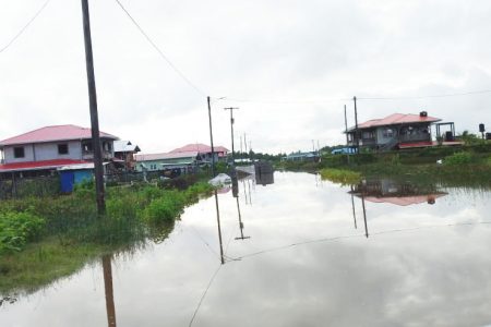 The flooded housing scheme
