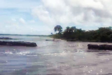 A section of the damaged embankment (Ministry of Agriculture photo)
