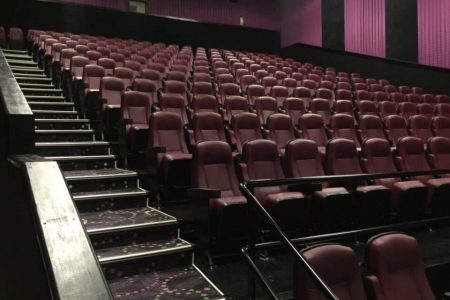An empty Caribbean Cinemas theatre at Giftland Mall 