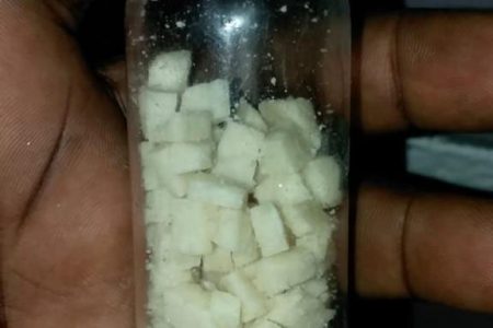 The cocaine found on the suspect’s premises
