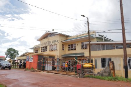 Mabaruma Regional Hospital where the Smart Hospital Project is currently underway (DPI photo) 