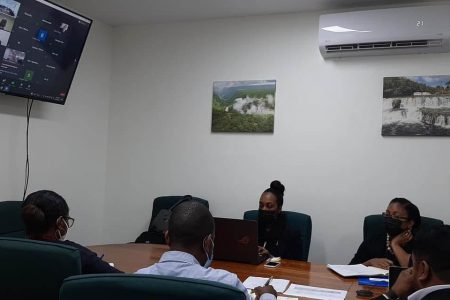 A photo taken during the pre-bid meeting yesterday. (Ministry of Natural Resources website)