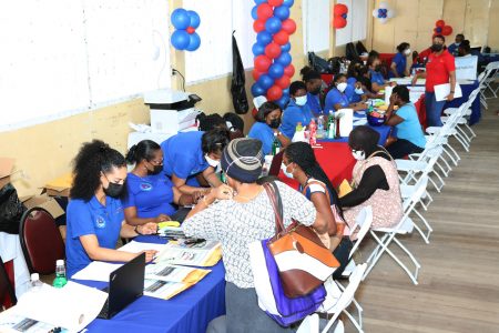 Residents interacting with ministry staff (CH&PA photo)