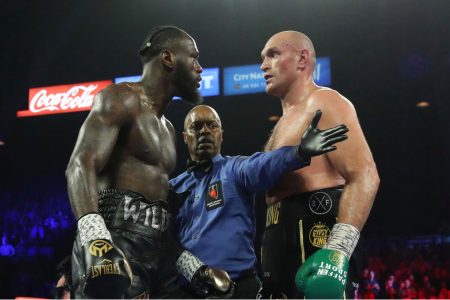 The much anticipated heavyweight showdown between Deontay Wilder, left and Tyson Fury has been postponed after the latter tested positive for the coronavirus earlier this week.