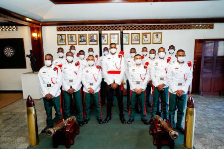 Graduates of the Standard Officers Course (Office of the President photo)