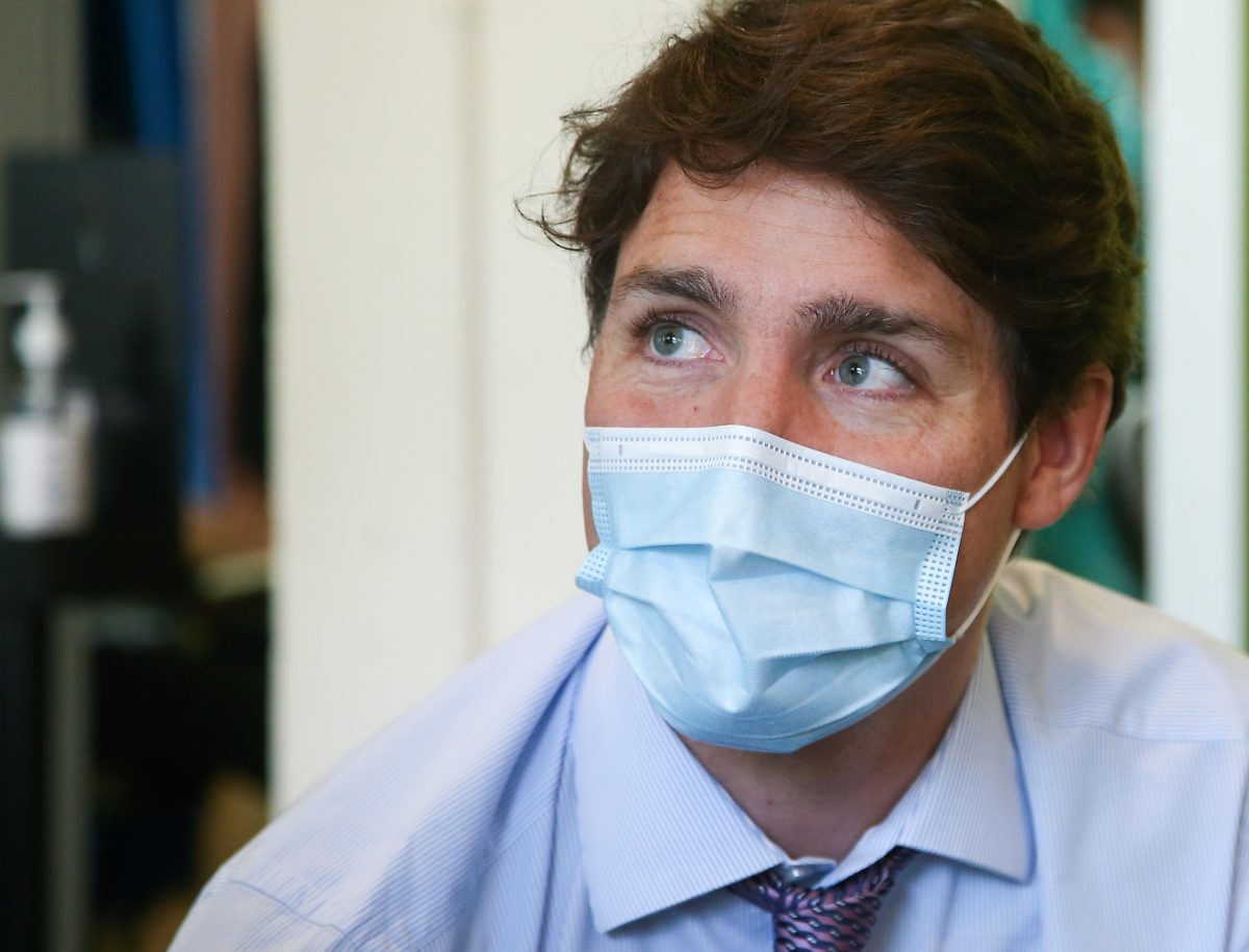 Canada’s Prime Minister Justin Trudeau visits a vaccination site, amid the coronavirus disease (COVID-19) pandemic, in Montreal, Quebec, Canada July 15, 2021. REUTERS/Christinne Muschi