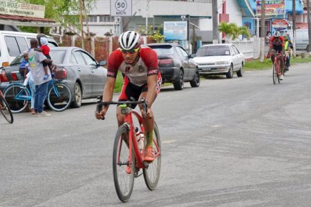 Paul DeNobrega soloed to victory yesterday in the Team Alanis’ sponsored 55-mile road race..