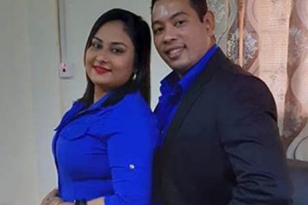 Yuri Garcia and his wife Ateeka Ishmael 